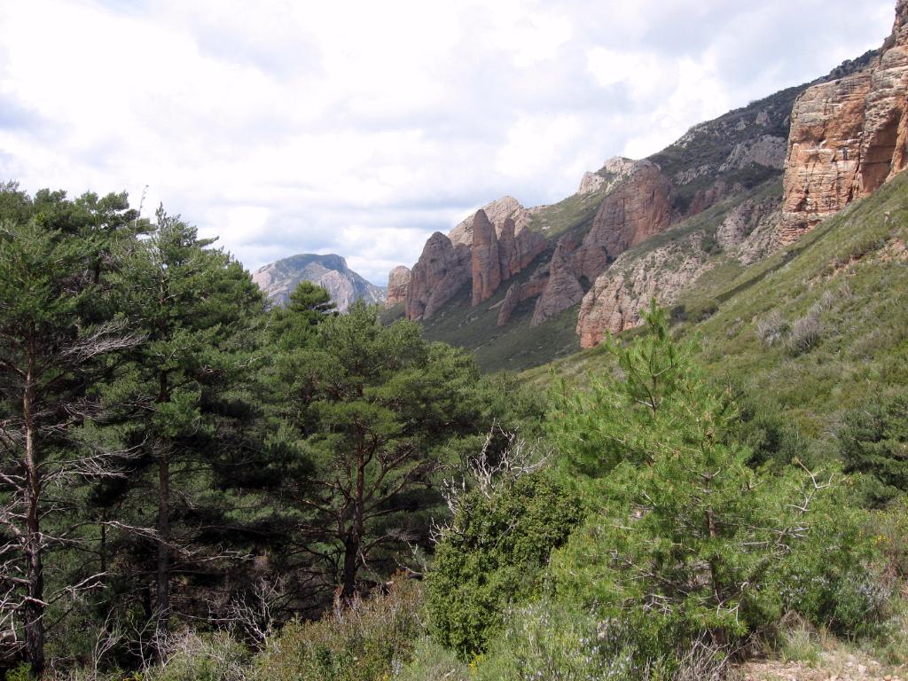 Riglos, achter in het dal